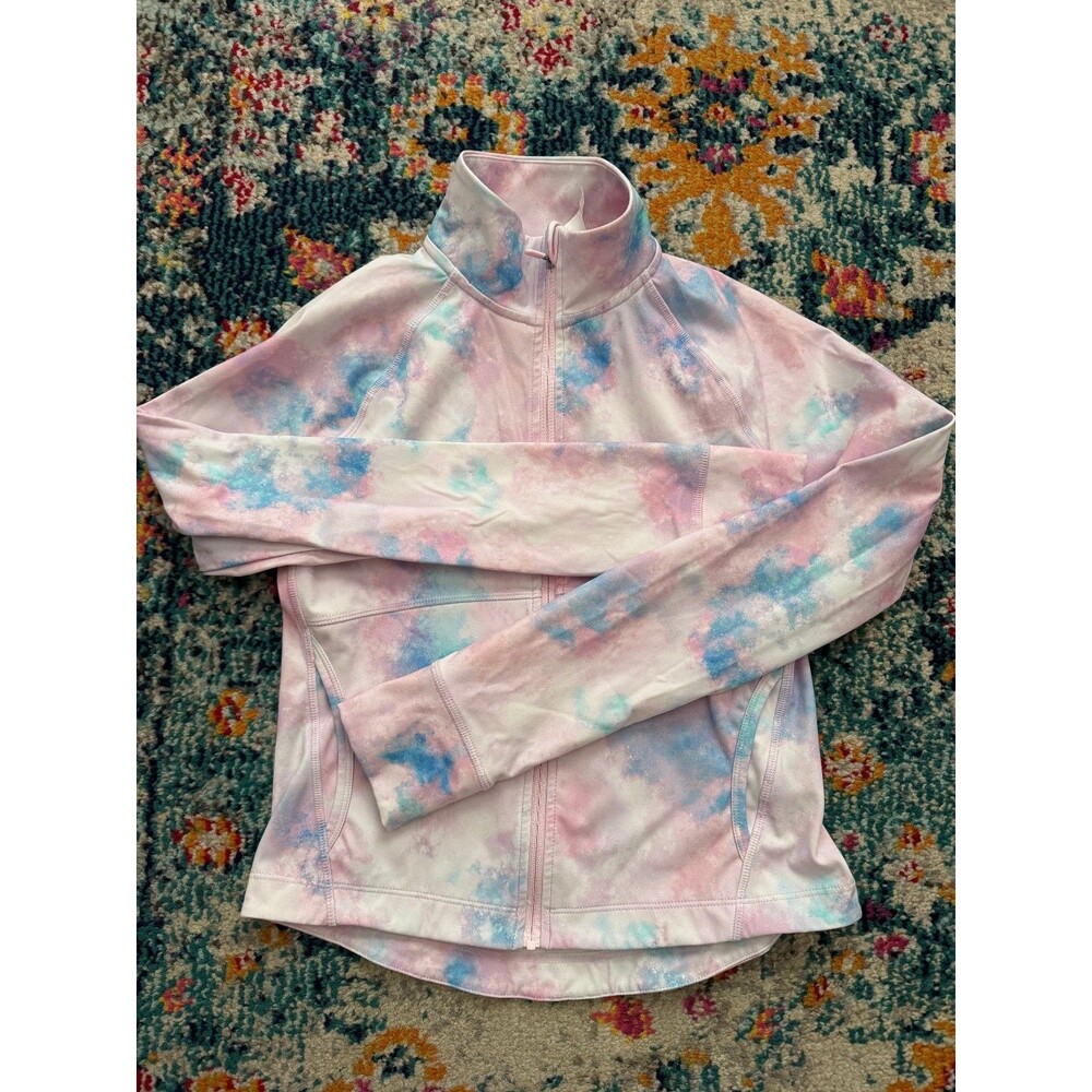 Zella Girls Pastel Tie-Dye Full Zip Active Jacket‎ Size 8/10